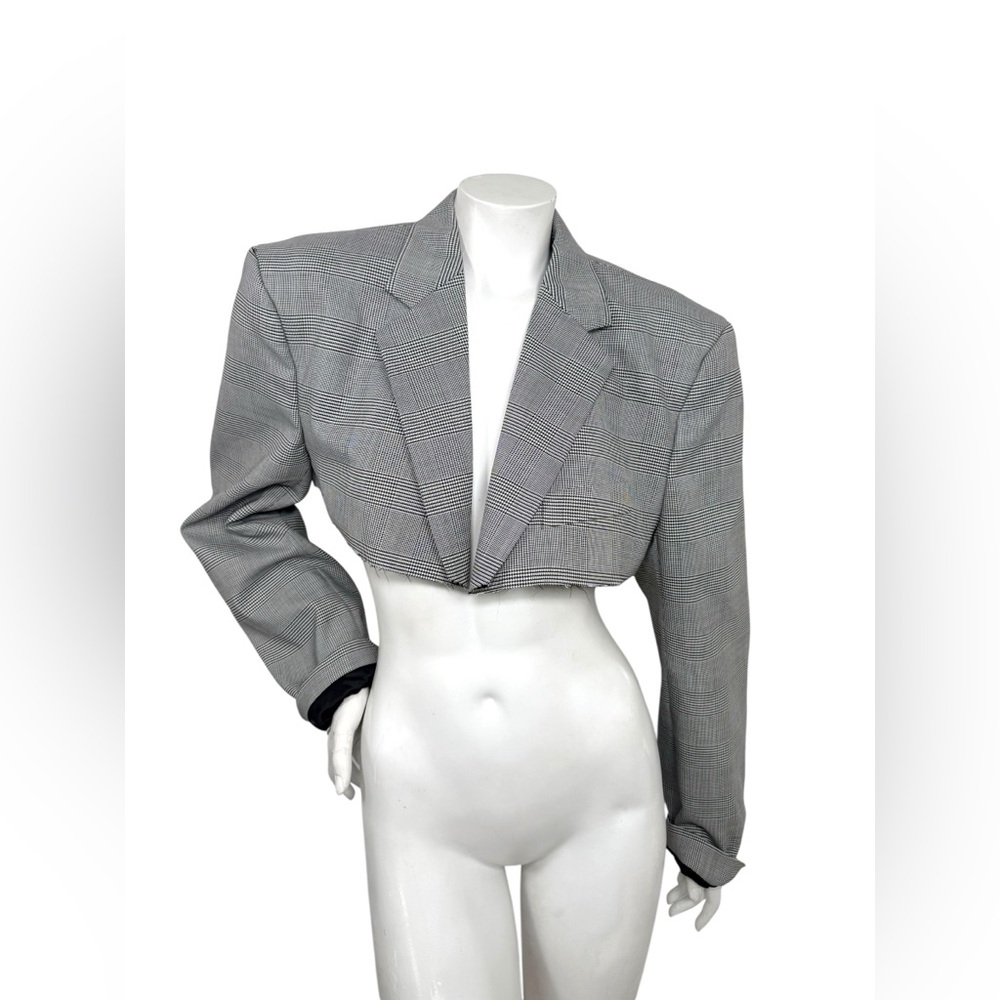 Vetements Cropped Plaid Blazer Garderobe Oversized S
